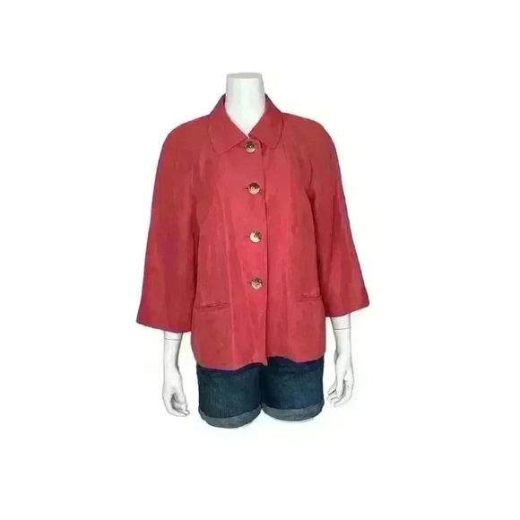 J.Jill J. Jill Coral Blazer Size Medium - Picture 4 of 8